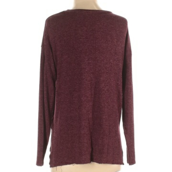 American Eagle Soft & Sexy plush maroon shirt - Picture 3 of 8